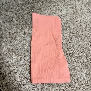 XL (Fits smaller) peachy Orange biker shorts